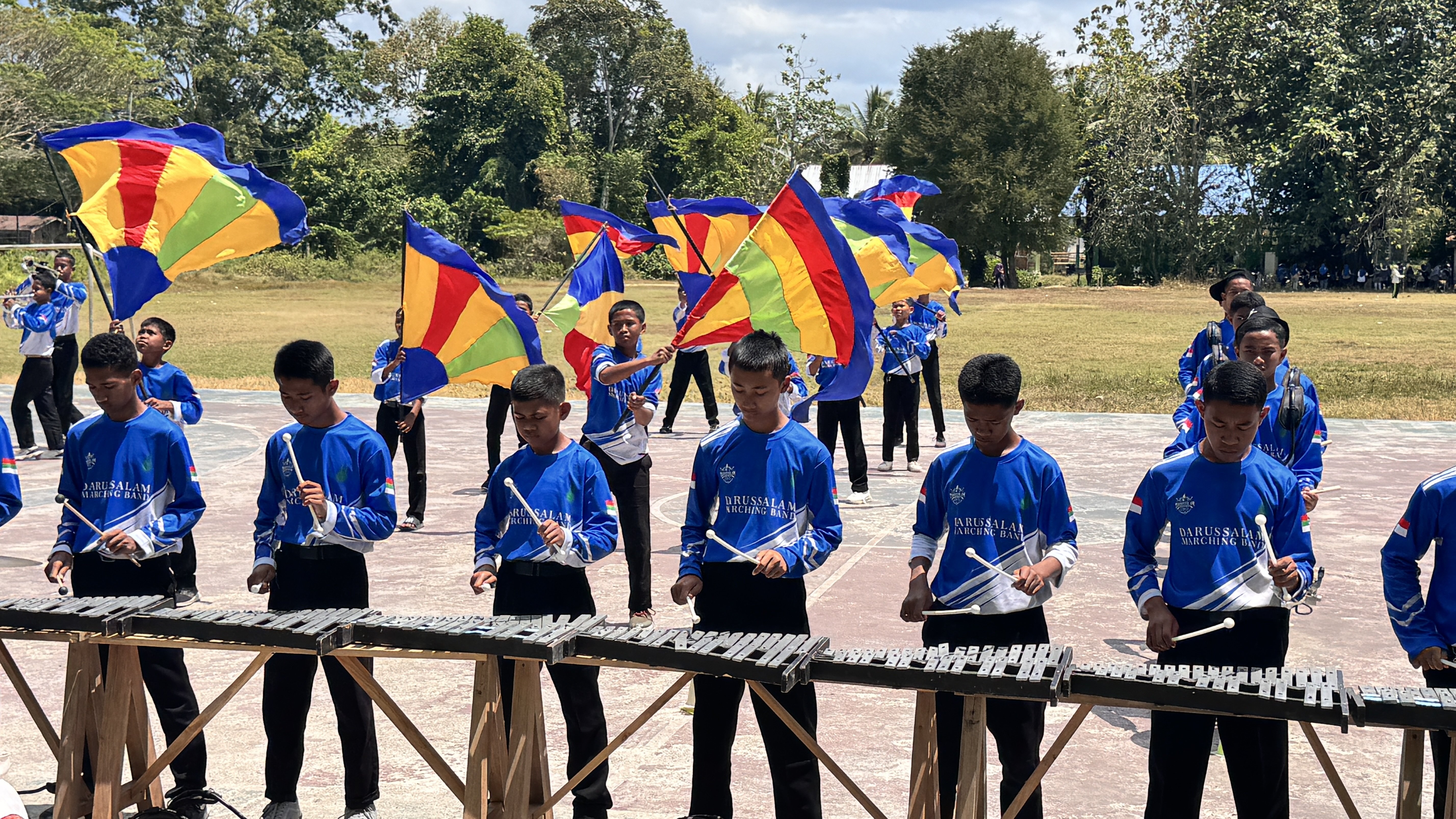 Proses Latihan Darussalam Marching Band