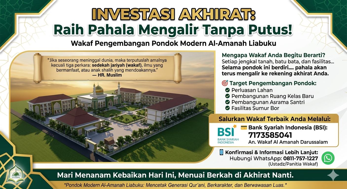 Wakaf Pengembangan Pondok Modern Al-Amanah